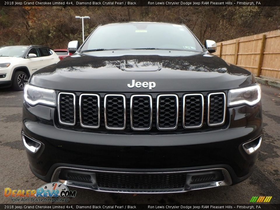 2018 Jeep Grand Cherokee Limited 4x4 Diamond Black Crystal Pearl / Black Photo #8