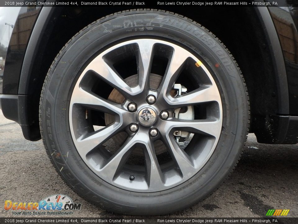 2018 Jeep Grand Cherokee Limited 4x4 Diamond Black Crystal Pearl / Black Photo #9