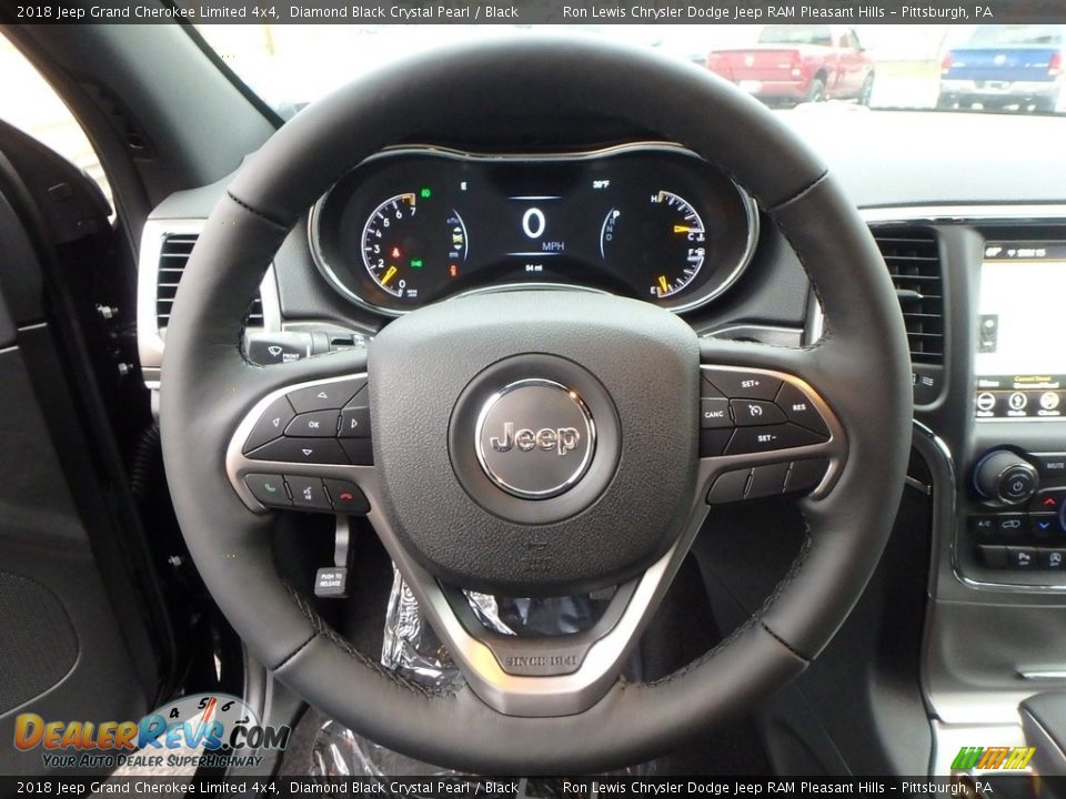 2018 Jeep Grand Cherokee Limited 4x4 Diamond Black Crystal Pearl / Black Photo #20
