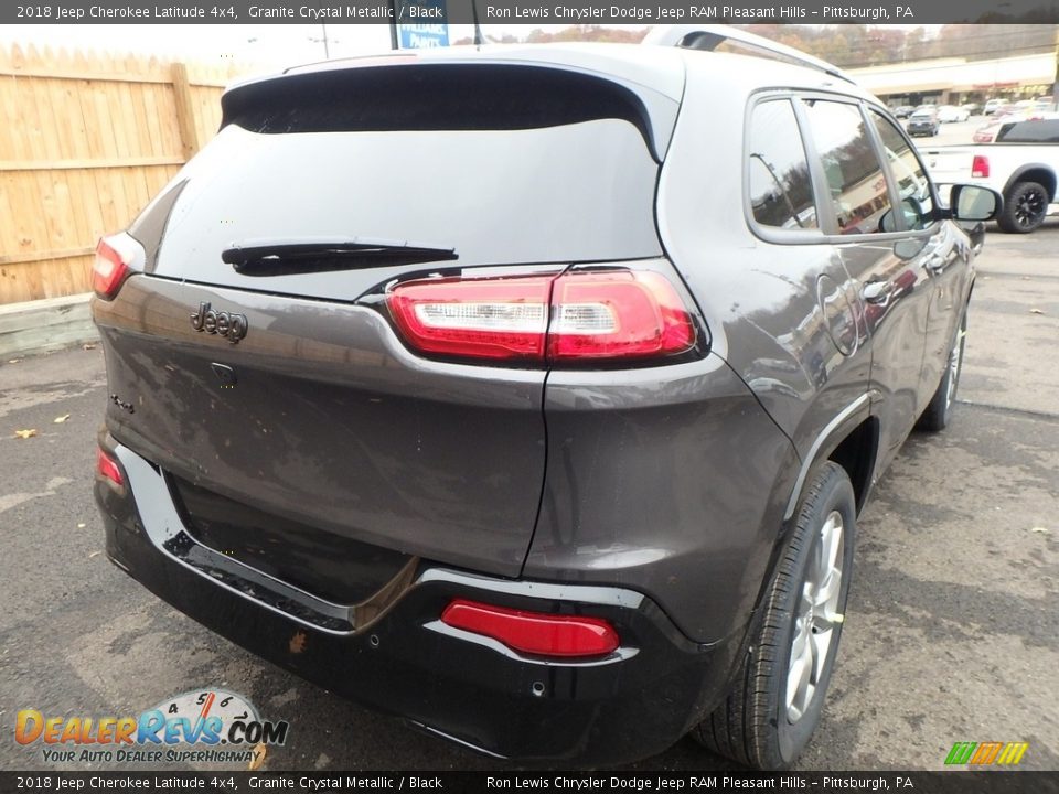 2018 Jeep Cherokee Latitude 4x4 Granite Crystal Metallic / Black Photo #5