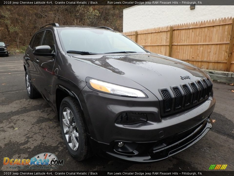 2018 Jeep Cherokee Latitude 4x4 Granite Crystal Metallic / Black Photo #7