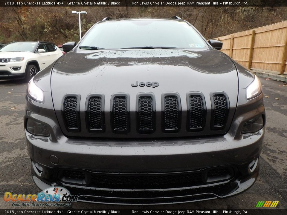 2018 Jeep Cherokee Latitude 4x4 Granite Crystal Metallic / Black Photo #8