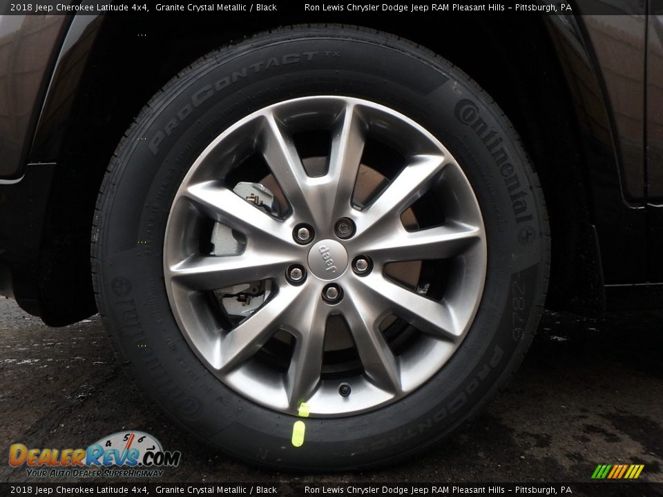 2018 Jeep Cherokee Latitude 4x4 Granite Crystal Metallic / Black Photo #9