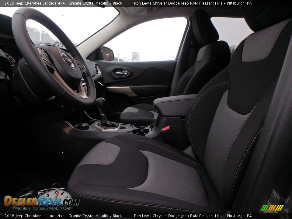 2018 Jeep Cherokee Latitude 4x4 Granite Crystal Metallic / Black Photo #10