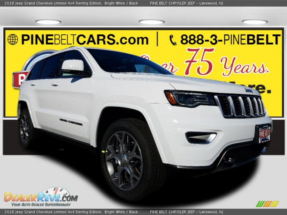 2018 Jeep Grand Cherokee Limited 4x4 Sterling Edition Bright White / Black Photo #1