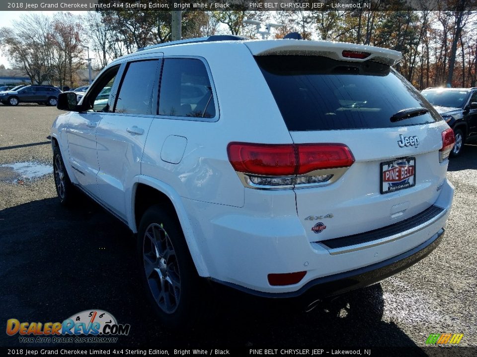 2018 Jeep Grand Cherokee Limited 4x4 Sterling Edition Bright White / Black Photo #4