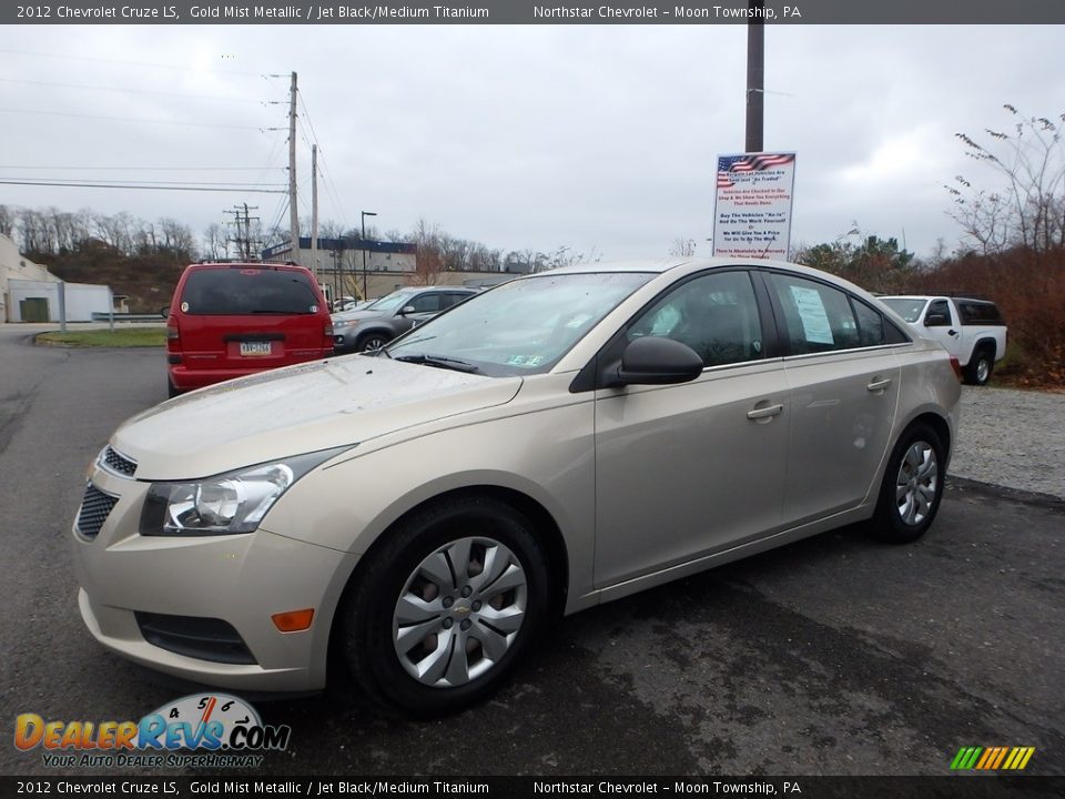 2012 Chevrolet Cruze LS Gold Mist Metallic / Jet Black/Medium Titanium Photo #1