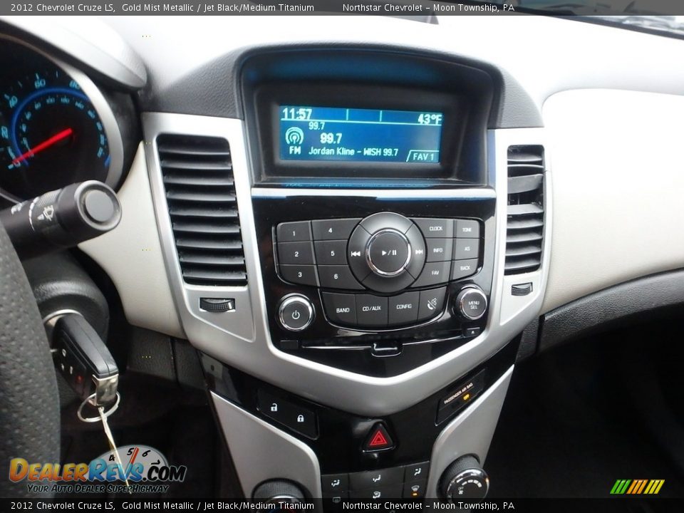 2012 Chevrolet Cruze LS Gold Mist Metallic / Jet Black/Medium Titanium Photo #13
