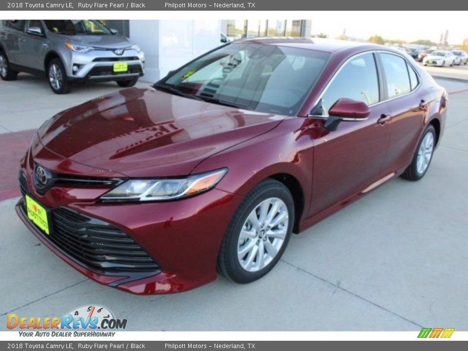2018 Toyota Camry LE Ruby Flare Pearl / Black Photo #3