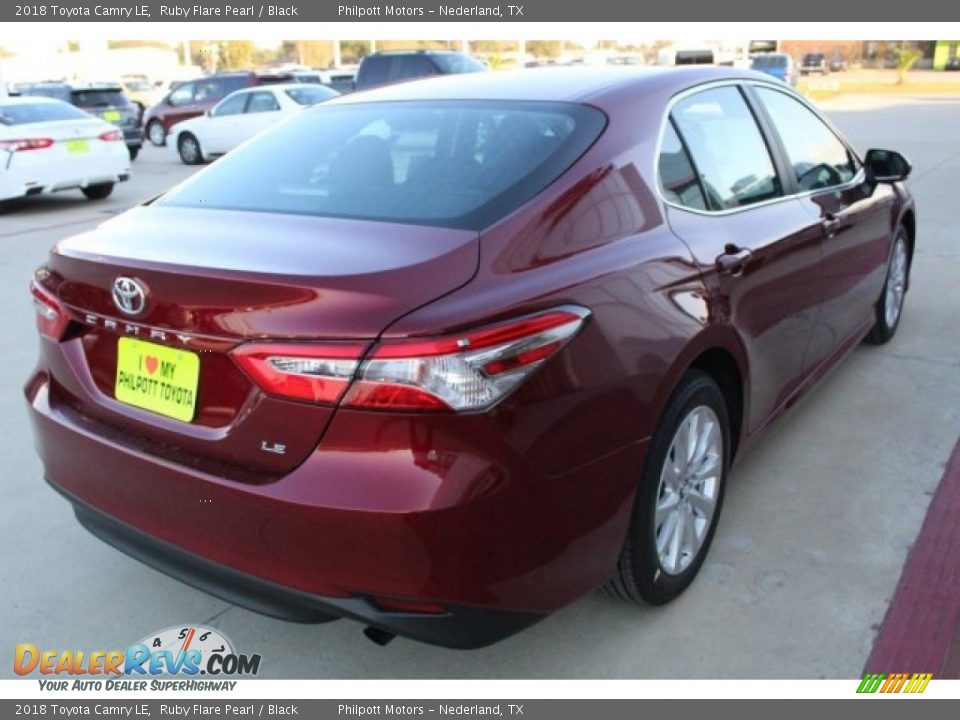 2018 Toyota Camry LE Ruby Flare Pearl / Black Photo #7