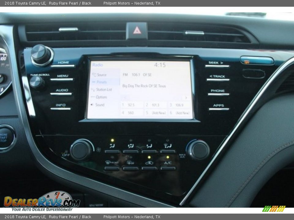 2018 Toyota Camry LE Ruby Flare Pearl / Black Photo #13