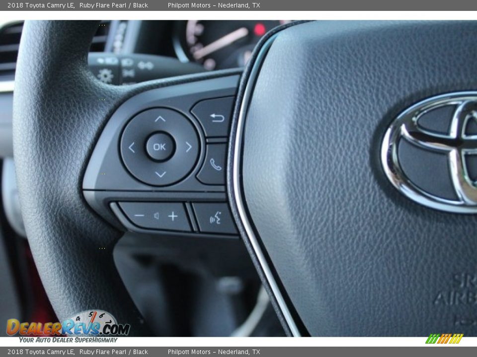 2018 Toyota Camry LE Ruby Flare Pearl / Black Photo #16