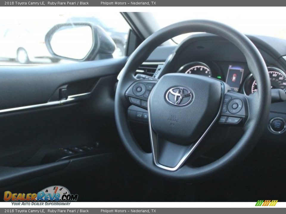 2018 Toyota Camry LE Ruby Flare Pearl / Black Photo #23