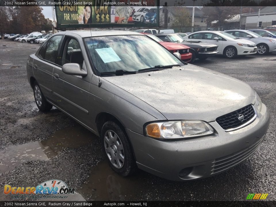 2002 Nissan Sentra GXE Radium Gray / Sand Beige Photo #7