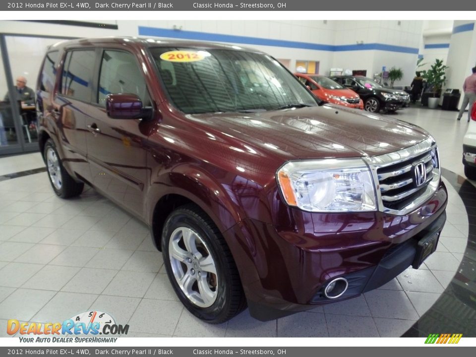 2012 Honda Pilot EX-L 4WD Dark Cherry Pearl II / Black Photo #3