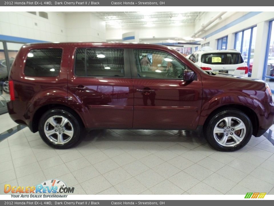 2012 Honda Pilot EX-L 4WD Dark Cherry Pearl II / Black Photo #4