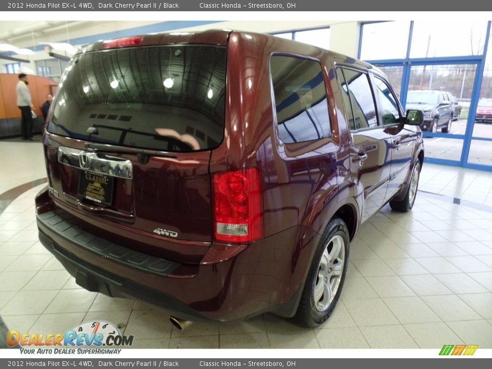 2012 Honda Pilot EX-L 4WD Dark Cherry Pearl II / Black Photo #7