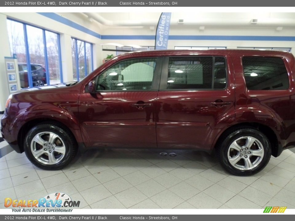 2012 Honda Pilot EX-L 4WD Dark Cherry Pearl II / Black Photo #10