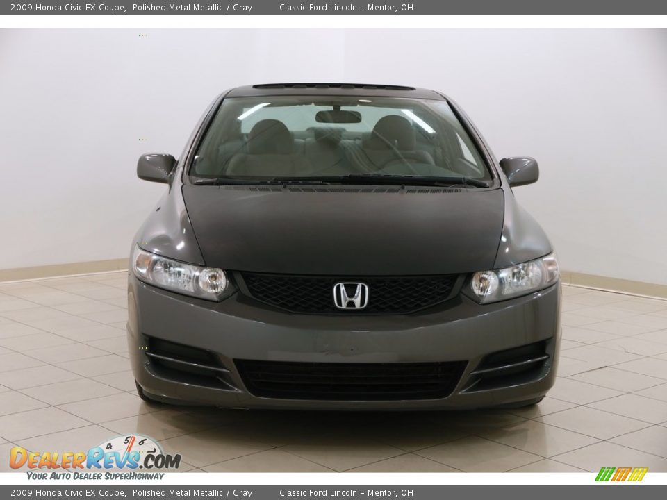 2009 Honda Civic EX Coupe Polished Metal Metallic / Gray Photo #2