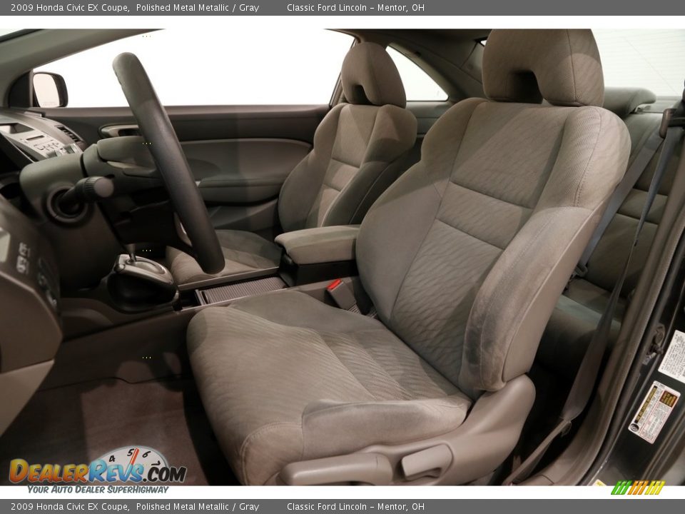 2009 Honda Civic EX Coupe Polished Metal Metallic / Gray Photo #5
