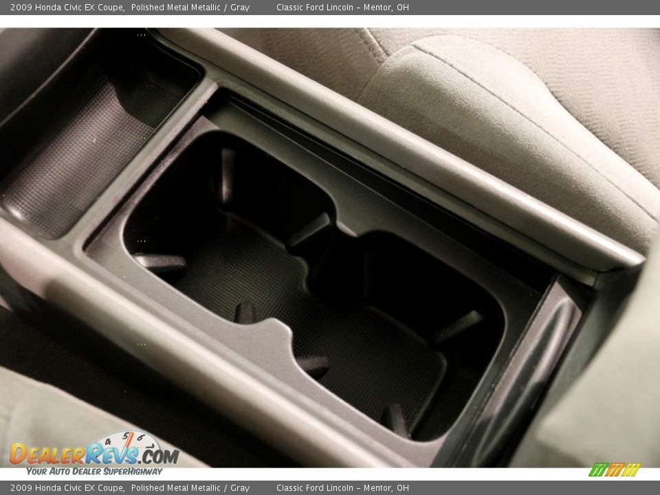 2009 Honda Civic EX Coupe Polished Metal Metallic / Gray Photo #12