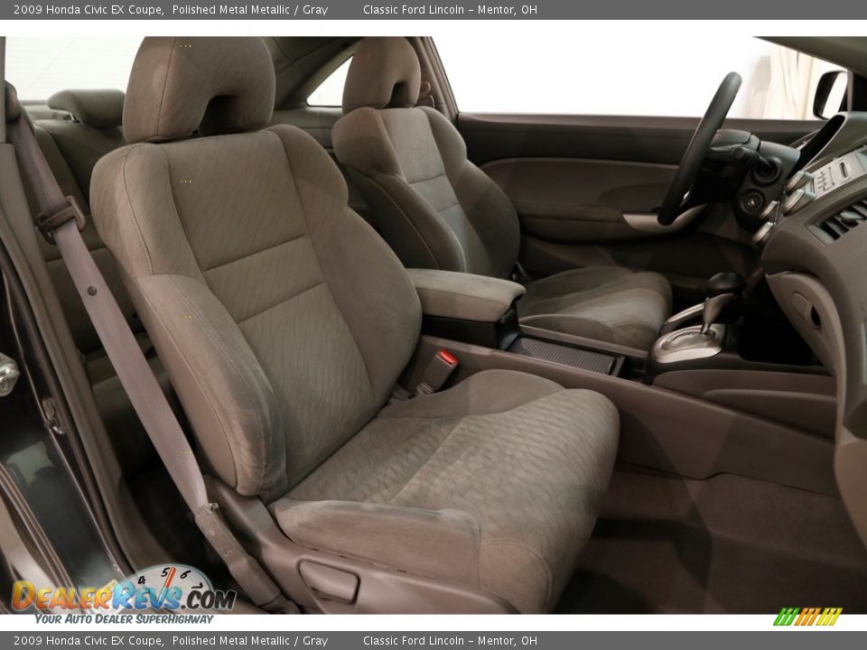 2009 Honda Civic EX Coupe Polished Metal Metallic / Gray Photo #13