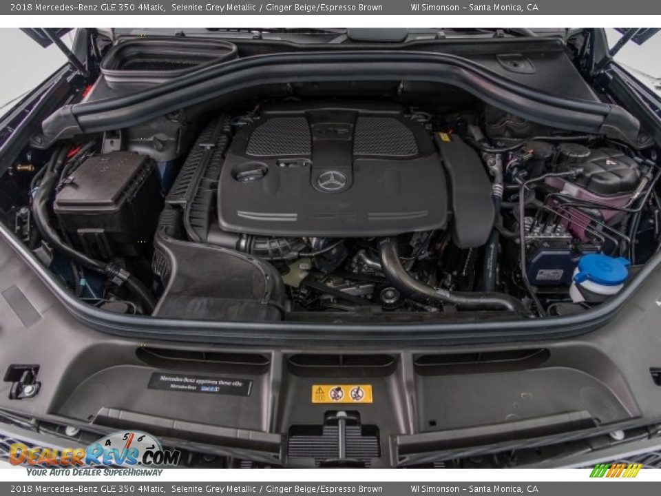 2018 Mercedes-Benz GLE 350 4Matic Selenite Grey Metallic / Ginger Beige/Espresso Brown Photo #10
