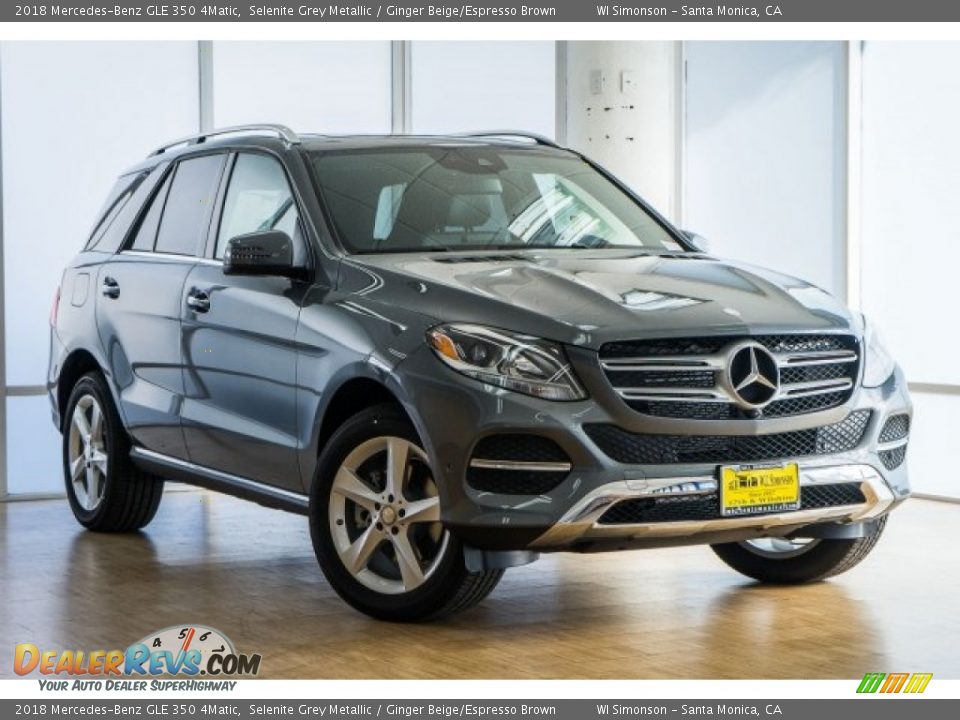 2018 Mercedes-Benz GLE 350 4Matic Selenite Grey Metallic / Ginger Beige/Espresso Brown Photo #12