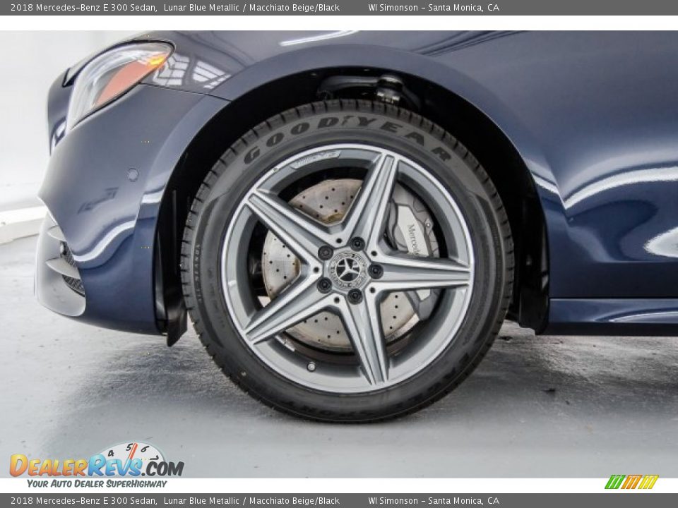2018 Mercedes-Benz E 300 Sedan Lunar Blue Metallic / Macchiato Beige/Black Photo #9