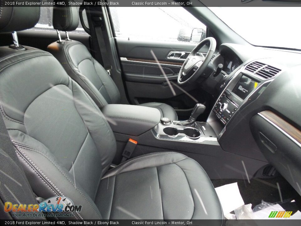 Ebony Black Interior - 2018 Ford Explorer Limited 4WD Photo #4