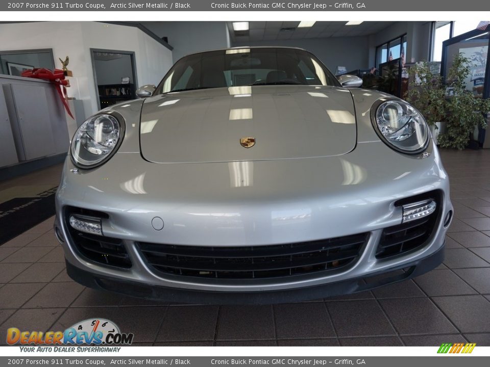 2007 Porsche 911 Turbo Coupe Arctic Silver Metallic / Black Photo #2