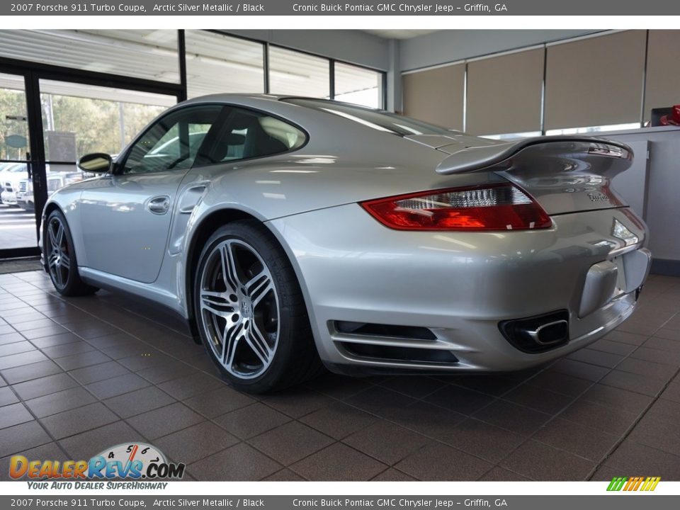 2007 Porsche 911 Turbo Coupe Arctic Silver Metallic / Black Photo #4