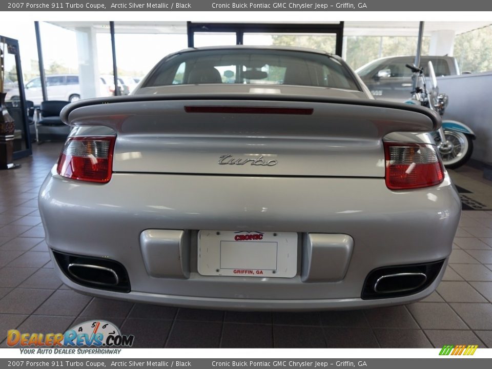 2007 Porsche 911 Turbo Coupe Arctic Silver Metallic / Black Photo #5