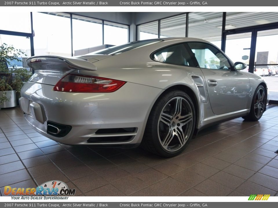 2007 Porsche 911 Turbo Coupe Arctic Silver Metallic / Black Photo #6