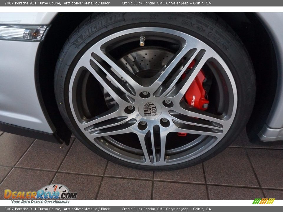 2007 Porsche 911 Turbo Coupe Arctic Silver Metallic / Black Photo #8