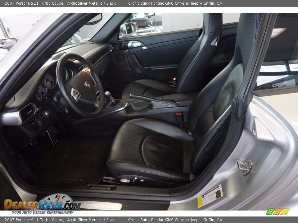 2007 Porsche 911 Turbo Coupe Arctic Silver Metallic / Black Photo #9