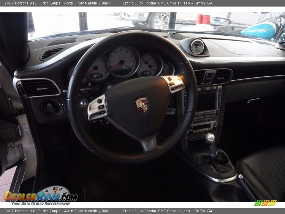 2007 Porsche 911 Turbo Coupe Arctic Silver Metallic / Black Photo #10