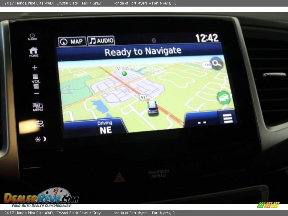 2017 Honda Pilot Elite AWD Crystal Black Pearl / Gray Photo #20