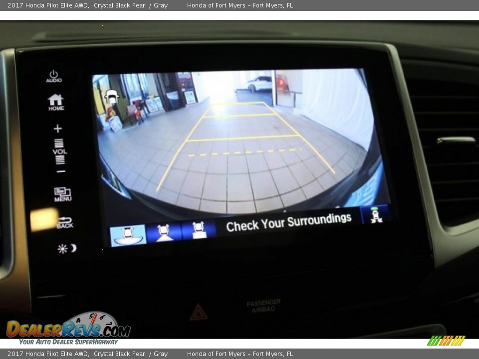 2017 Honda Pilot Elite AWD Crystal Black Pearl / Gray Photo #21
