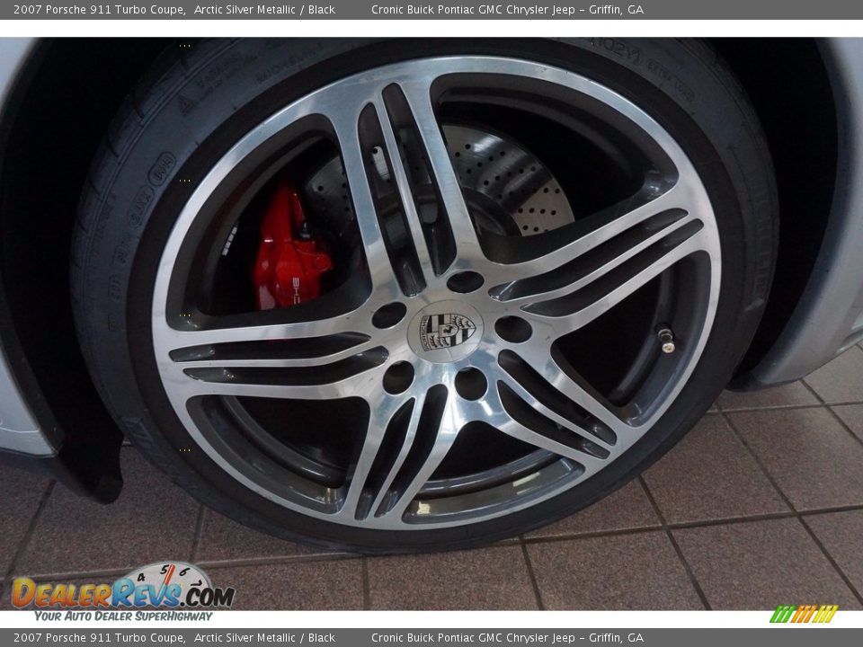 2007 Porsche 911 Turbo Coupe Arctic Silver Metallic / Black Photo #12