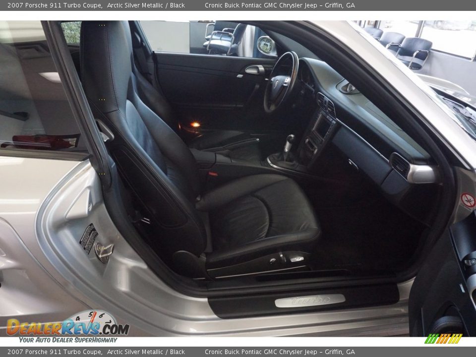 2007 Porsche 911 Turbo Coupe Arctic Silver Metallic / Black Photo #16