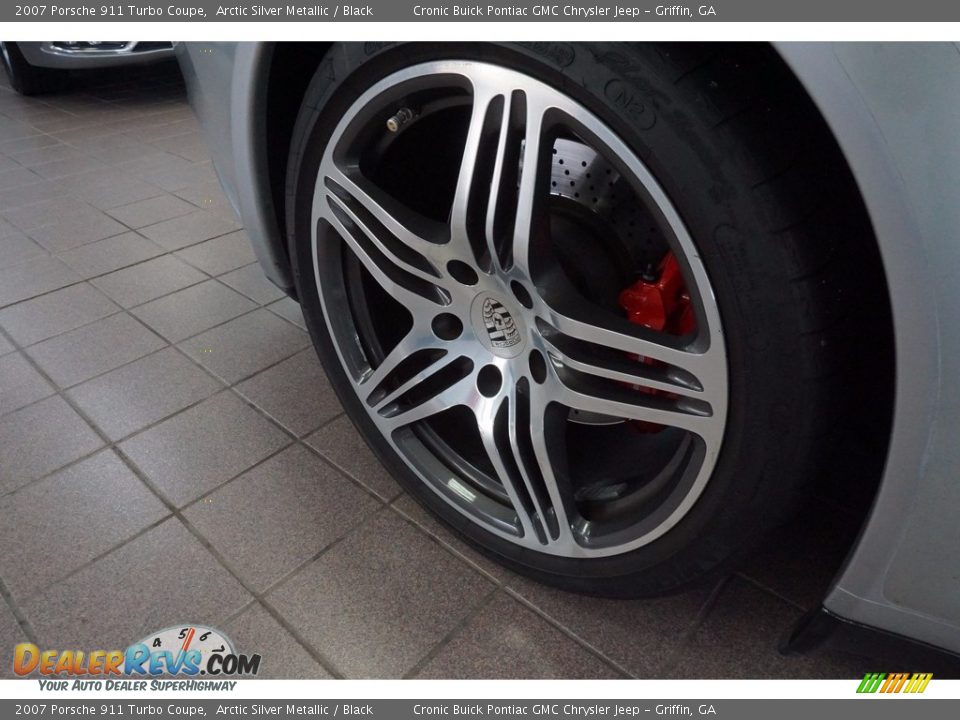 2007 Porsche 911 Turbo Coupe Arctic Silver Metallic / Black Photo #17