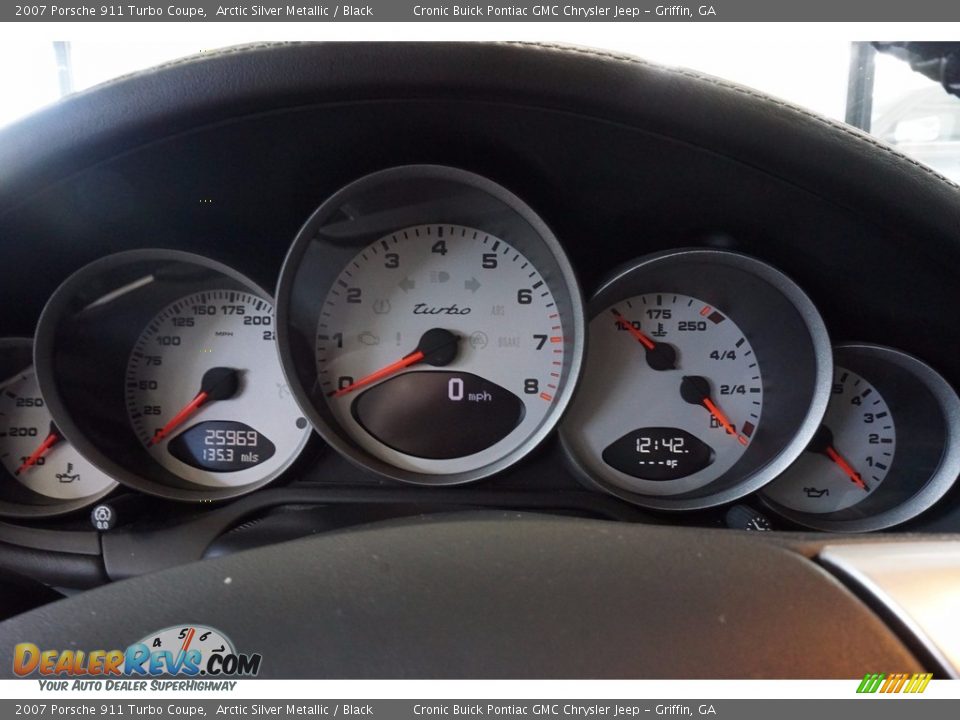 2007 Porsche 911 Turbo Coupe Arctic Silver Metallic / Black Photo #18