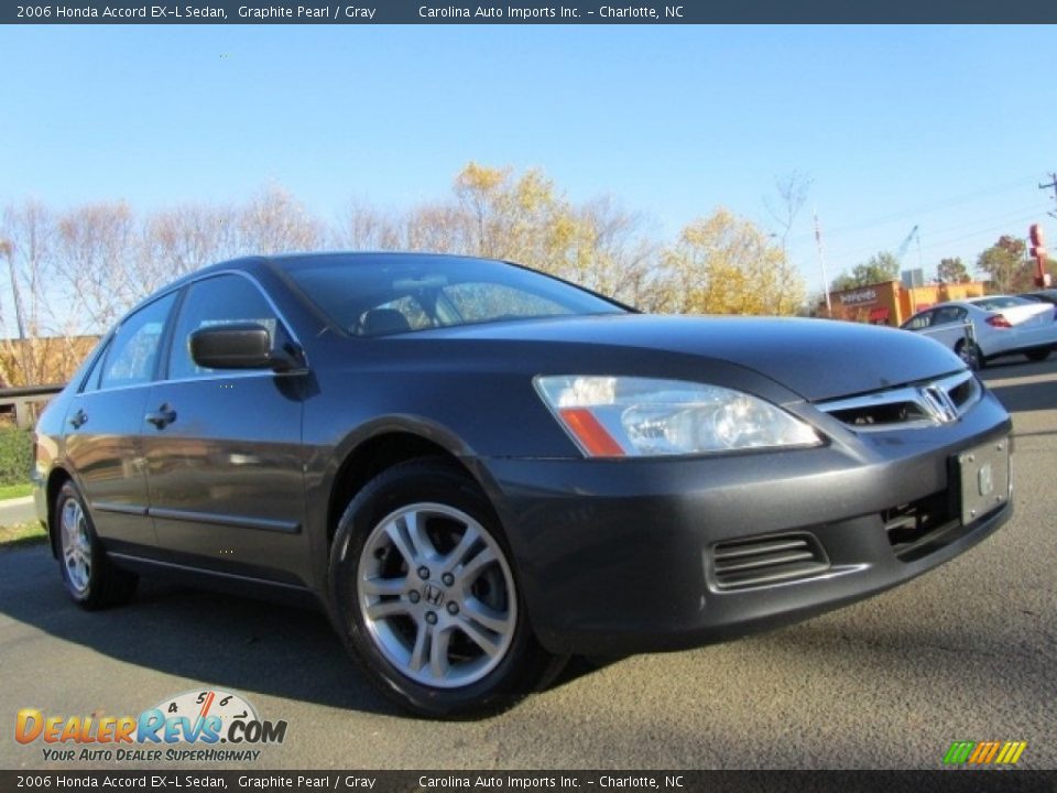 2006 Honda Accord EX-L Sedan Graphite Pearl / Gray Photo #2