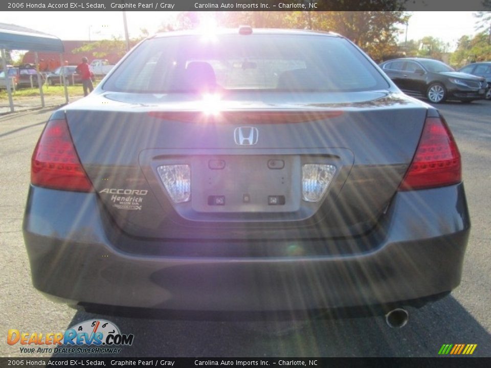 2006 Honda Accord EX-L Sedan Graphite Pearl / Gray Photo #9