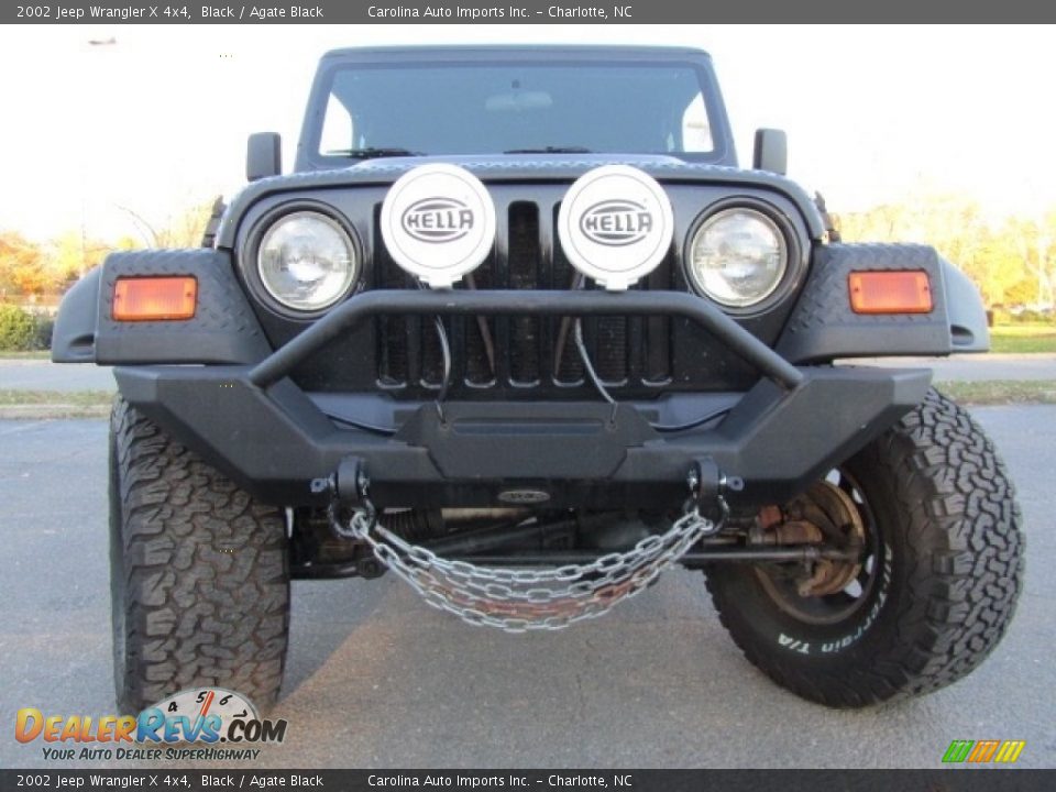 2002 Jeep Wrangler X 4x4 Black / Agate Black Photo #4