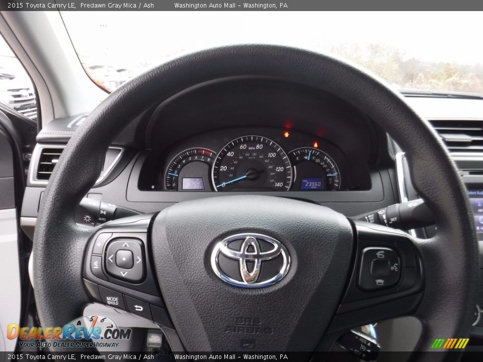 2015 Toyota Camry LE Predawn Gray Mica / Ash Photo #20