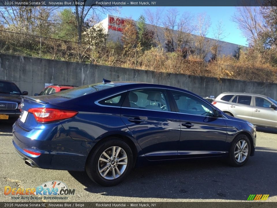 2016 Hyundai Sonata SE Nouveau Blue / Beige Photo #4