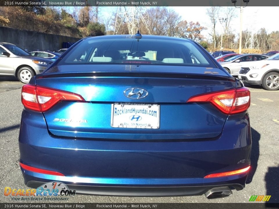 2016 Hyundai Sonata SE Nouveau Blue / Beige Photo #5