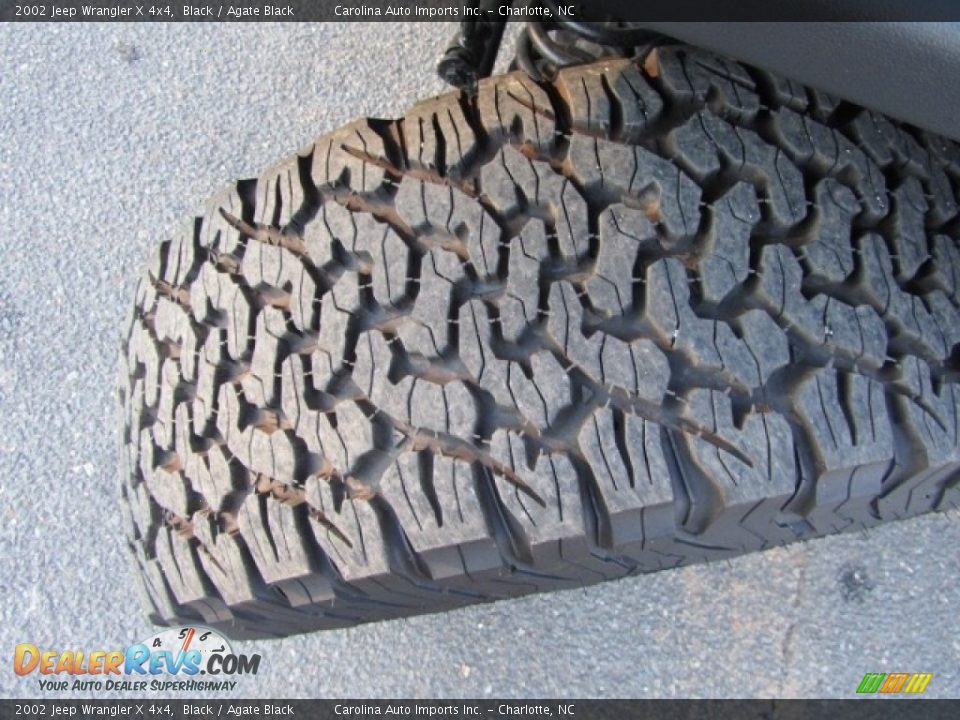 2002 Jeep Wrangler X 4x4 Black / Agate Black Photo #27